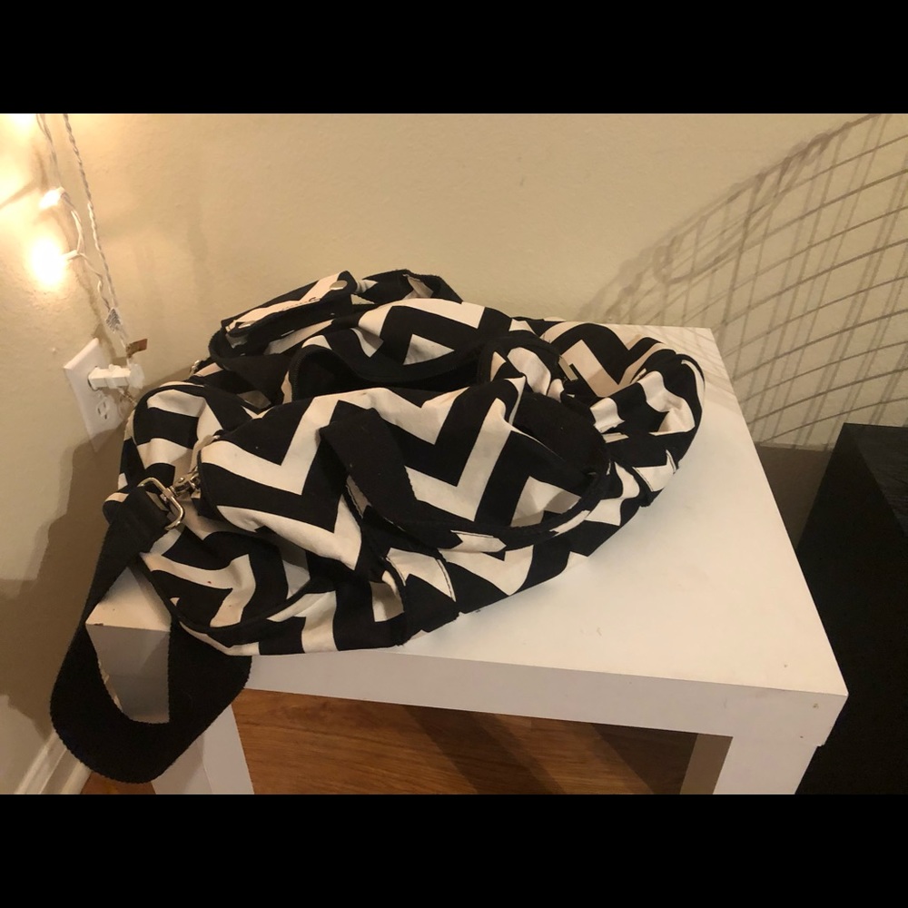 Chevron duffel